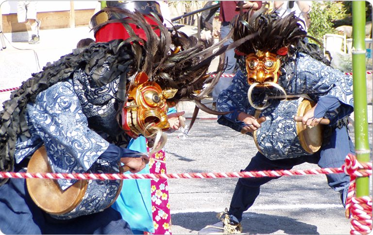 72．瑞岩寺の岩崎簓獅子舞